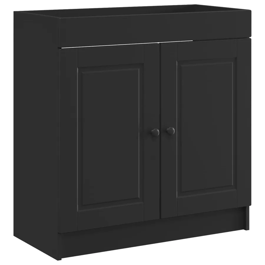 Ensemble de mobilier de salle de bain Noir 78,5 x 37,5 x 81 cm - 4