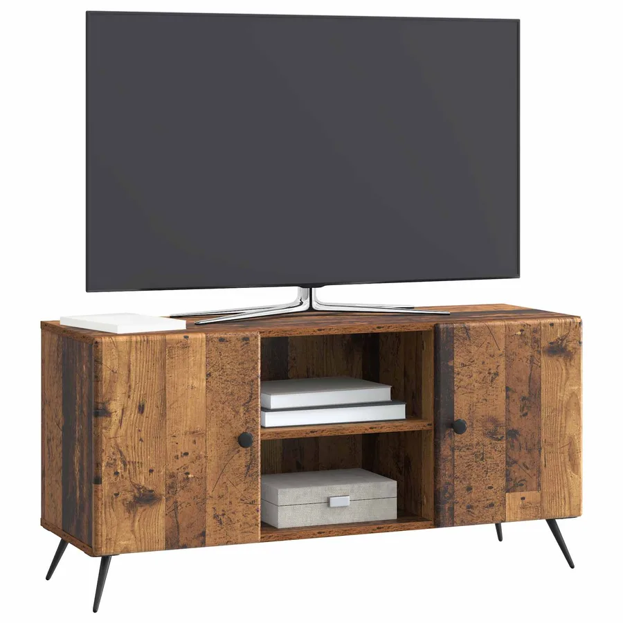 Meuble TV Bois ancien 102 x 34,5 x 50 cm Bois d'ingénierie - 3