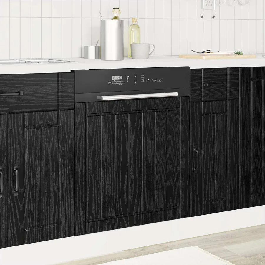 Panneau de lave-vaisselle LUCCA Chêne noir 60 x 1,5 x 57 cm
