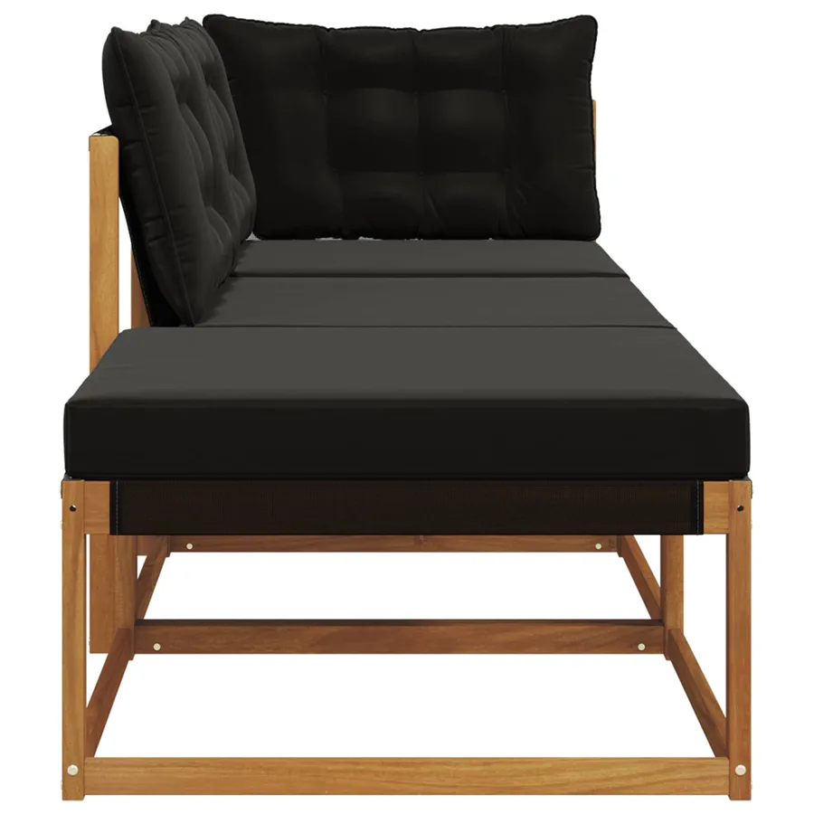 Unités de sofa sectionnel d'extérieur 3 Pièce Naturel - 7