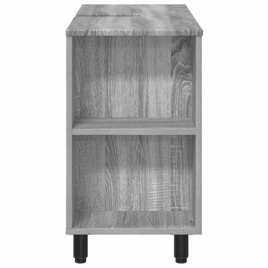 Unité de vanité de salle de bain Sonoma gris 80 x 35 x 60 cm - 6