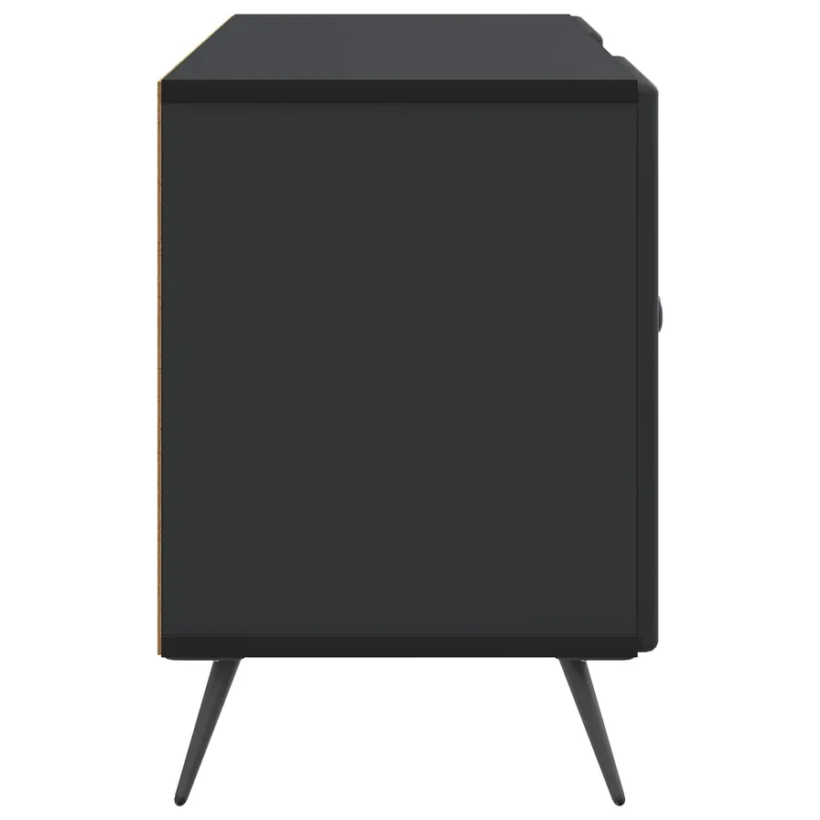 Meuble TV Noir 102 x 34,5 x 50 cm Bois d'ingénierie - 7