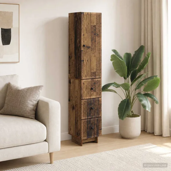 Ensemble de Meubles 2 pcs Bois ancien 33 x 34,5 x 90 cm