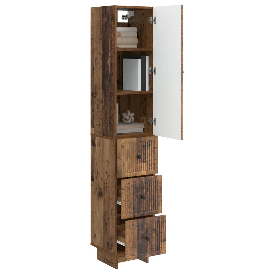 Ensemble de Meubles 2 pcs Bois ancien 33 x 34,5 x 90 cm - 3