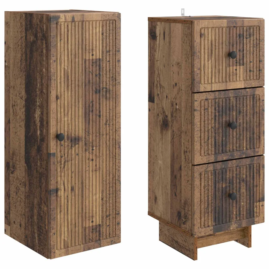 Ensemble de Meubles 2 pcs Bois ancien 33 x 34,5 x 90 cm - 4
