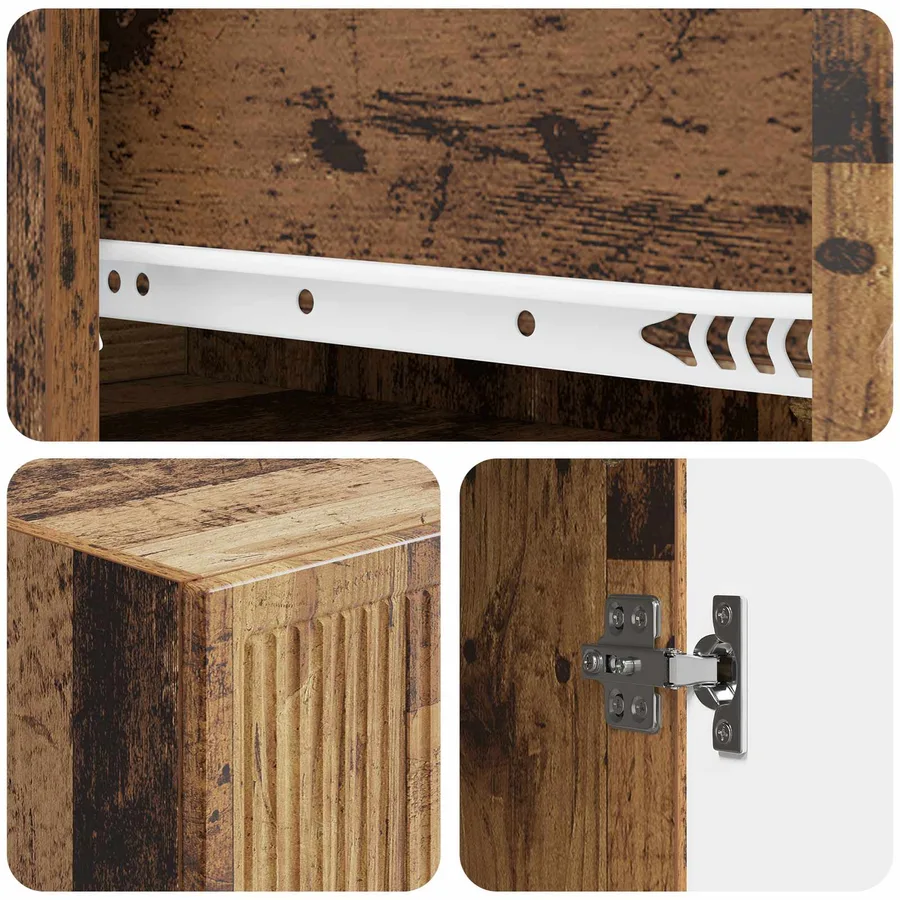 Ensemble de Meubles 2 pcs Bois ancien 33 x 34,5 x 90 cm - 8