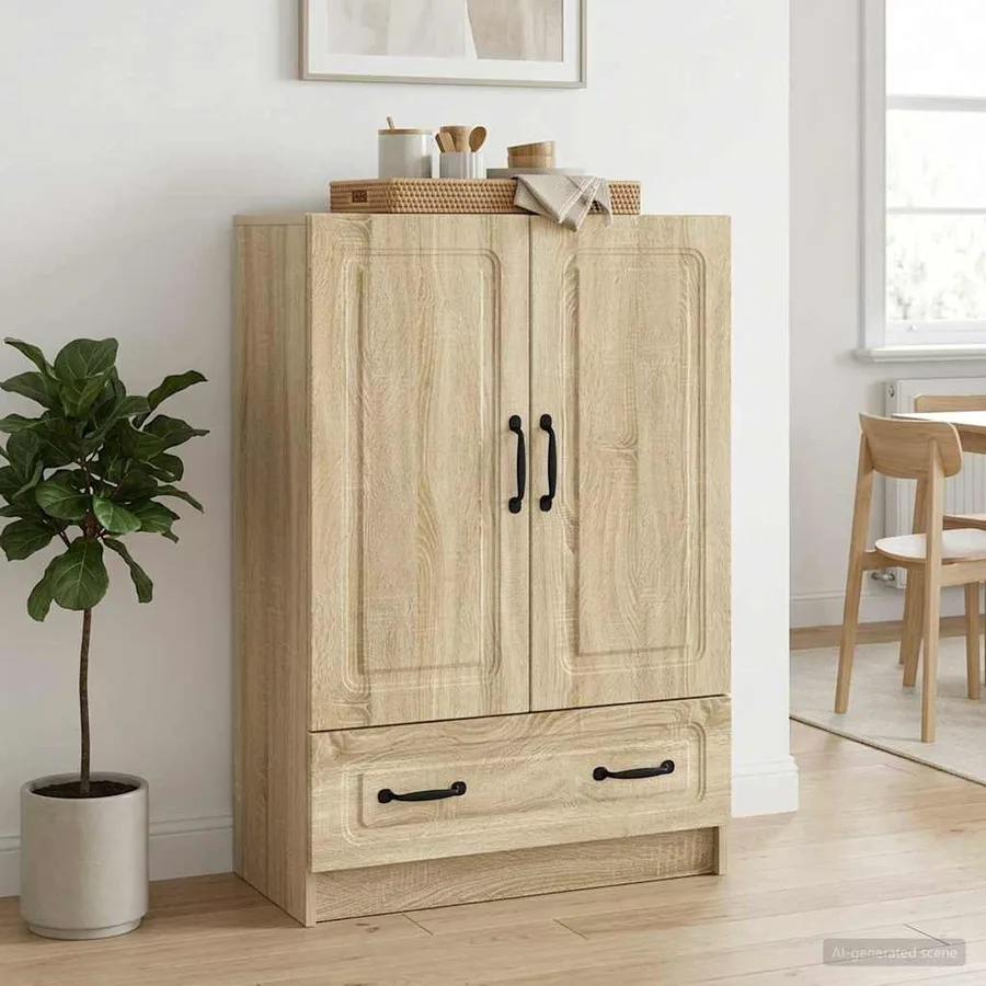 Buffet Chêne Sonoma 66 x 34,5 x 92 cm Bois d'ingénierie - 3