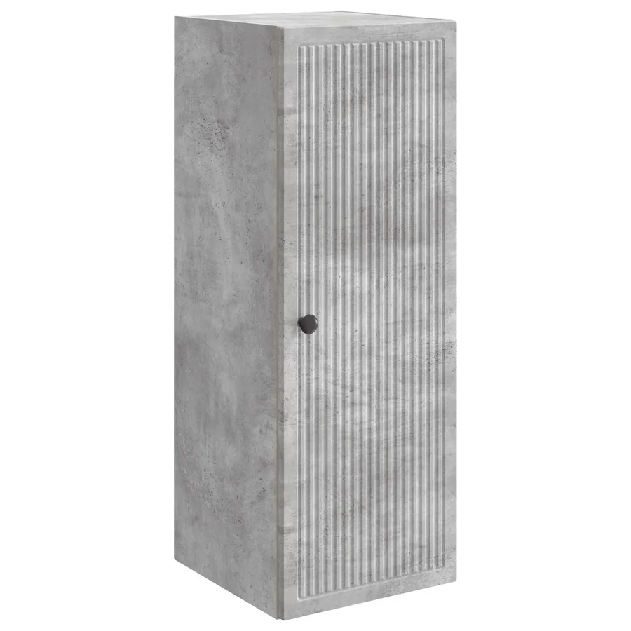 Armoire Murale Gris béton 33 x 34,5 x 90 cm Bois d'ingénierie - 2