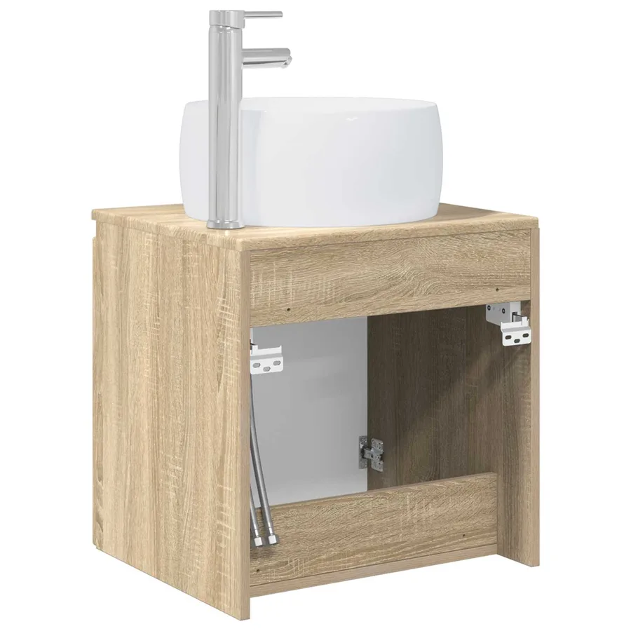 Vanité de lavabo mural Chêne Sonoma 49,5 x 44,5 x 66 cm - 5