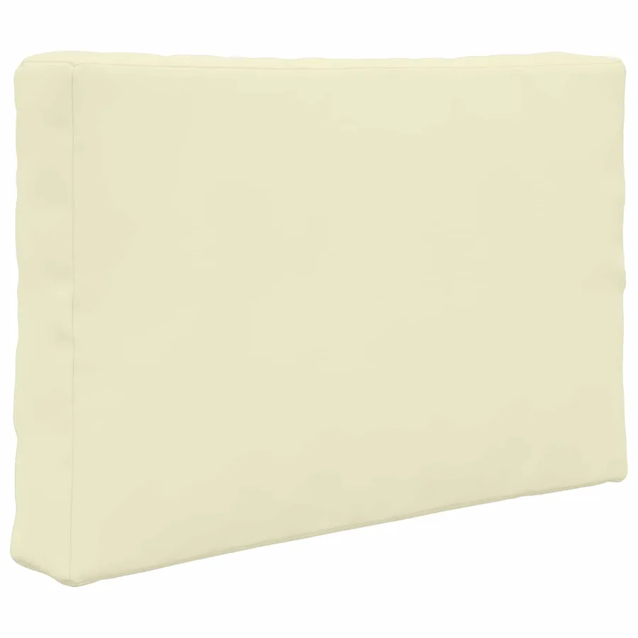 Coussin de canapé d'extérieur 3 pcs Crème Polyester - 5