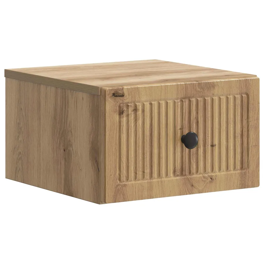Cabinet de chevet mural 2 pc Chêne artisanal 33 x 34,5 x 20 cm - 5