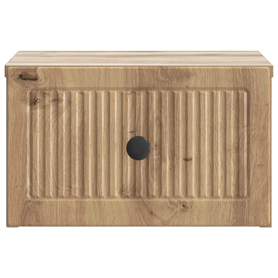 Cabinet de chevet mural 2 pc Chêne artisanal 33 x 34,5 x 20 cm - 7