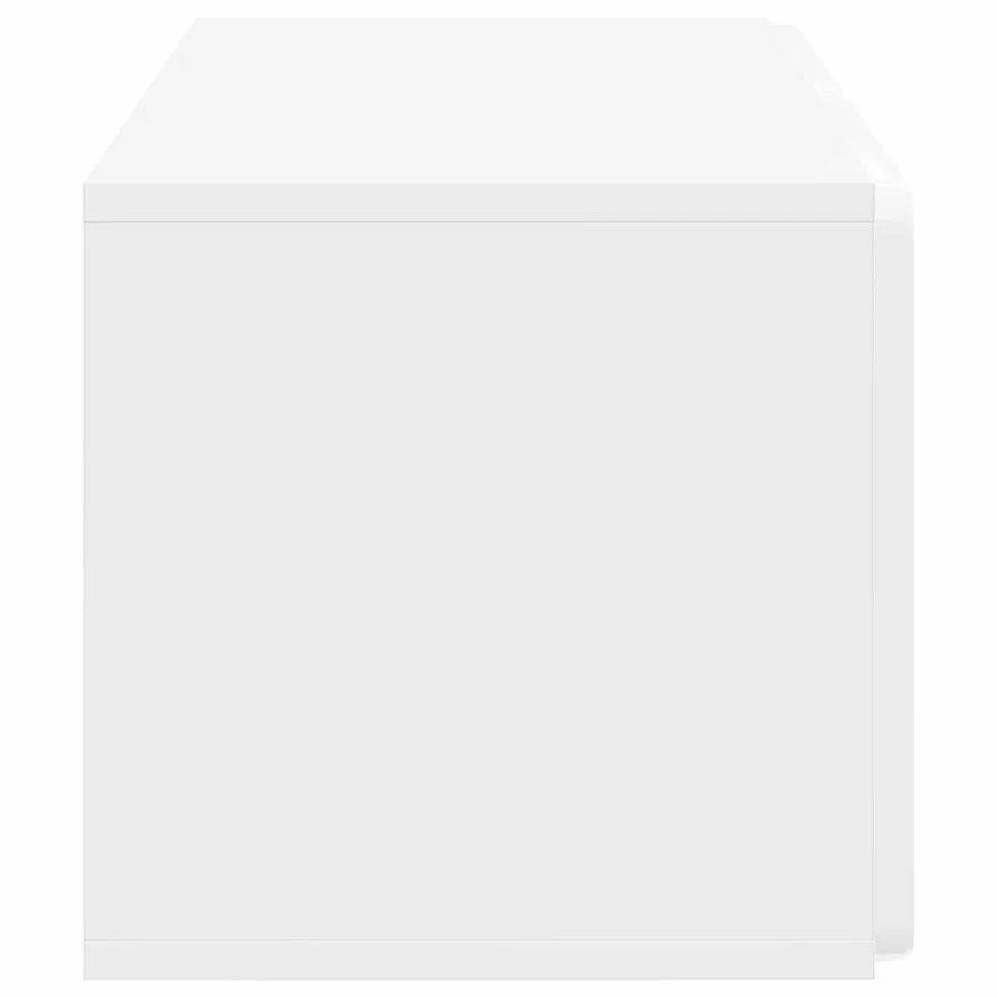 Meuble TV mural 59,5 x 31 x 30 cm Blanc brillant - 7