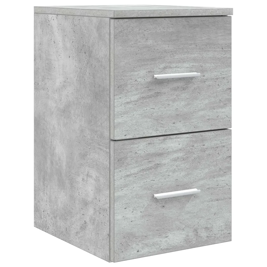 Ensemble de mobilier de salle de bain 4 pcs Gris béton - 6