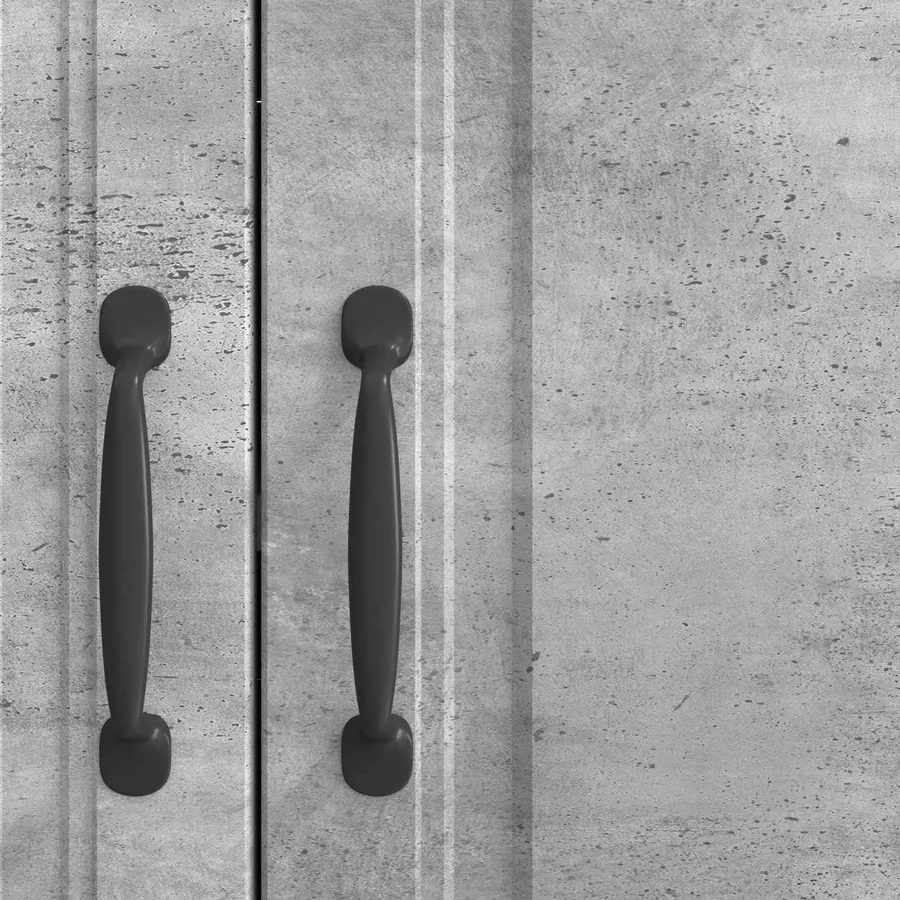 Buffet Gris béton 89 x 34,5 x 77 cm Bois d'ingénierie - 10