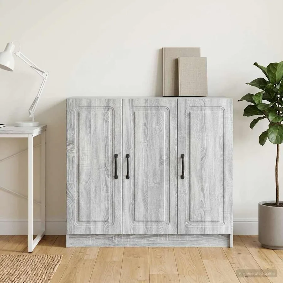 Buffet Sonoma gris 89 x 34,5 x 77 cm Bois d'ingénierie