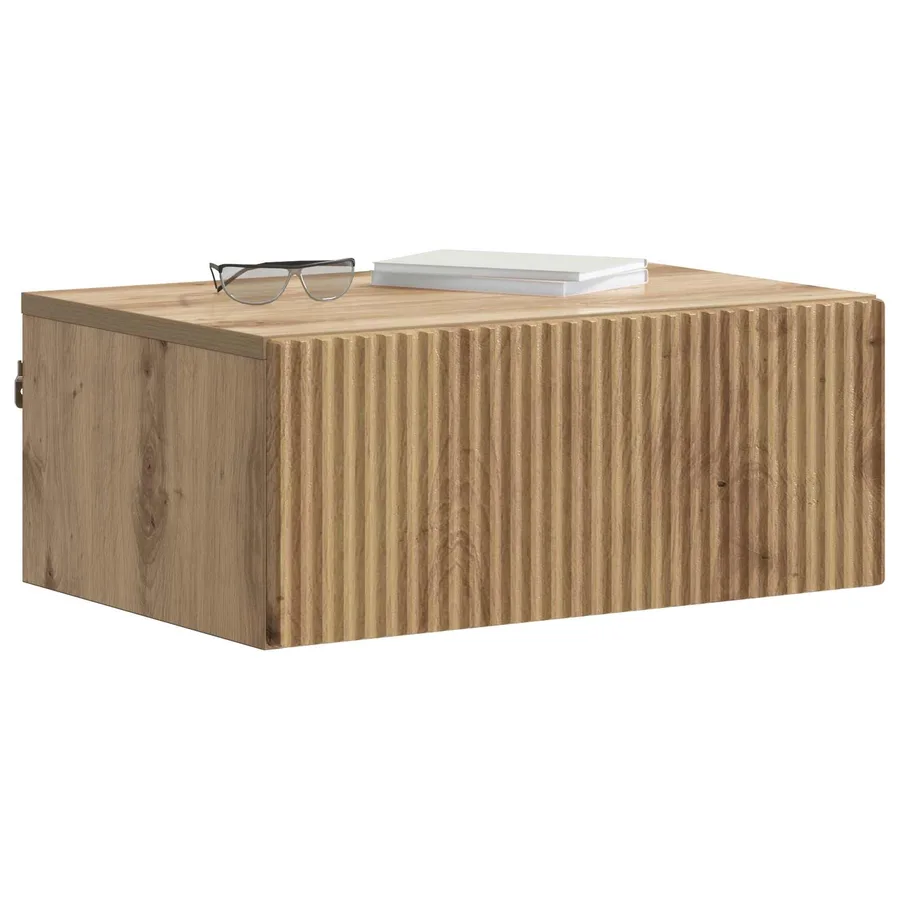Cabinet de chevet mural 2 pc Chêne artisanal 49 x 34,5 x 20 cm - 3