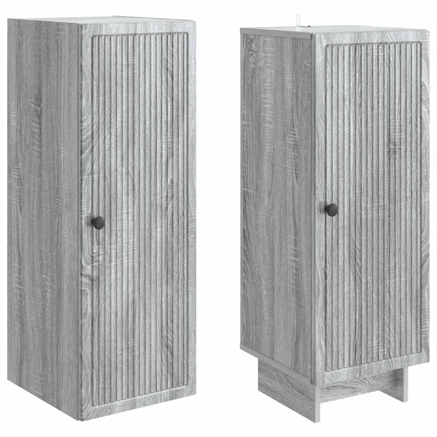 Ensemble de Meubles 2 pcs Sonoma gris 34,5 x 33 x 90 cm - 4