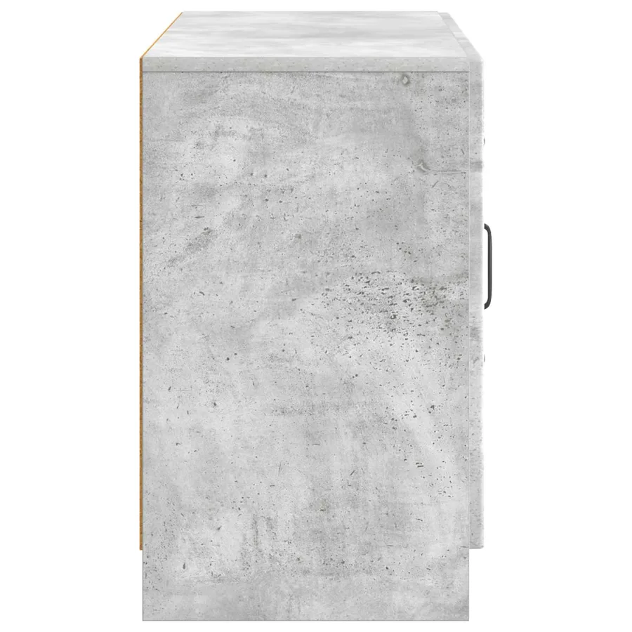 Buffet Gris béton 89 x 34,5 x 57 cm Bois d'ingénierie - 7