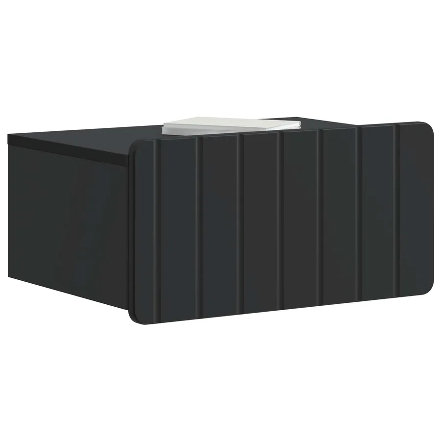 Cabinet de chevet mural 2 pcs Noir 49 x 34,5 x 24 cm - 3