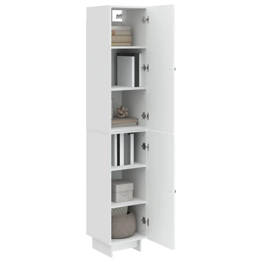 Ensemble de Meubles 2 pcs Blanc brillant 34,5 x 33 x 90 cm - 3