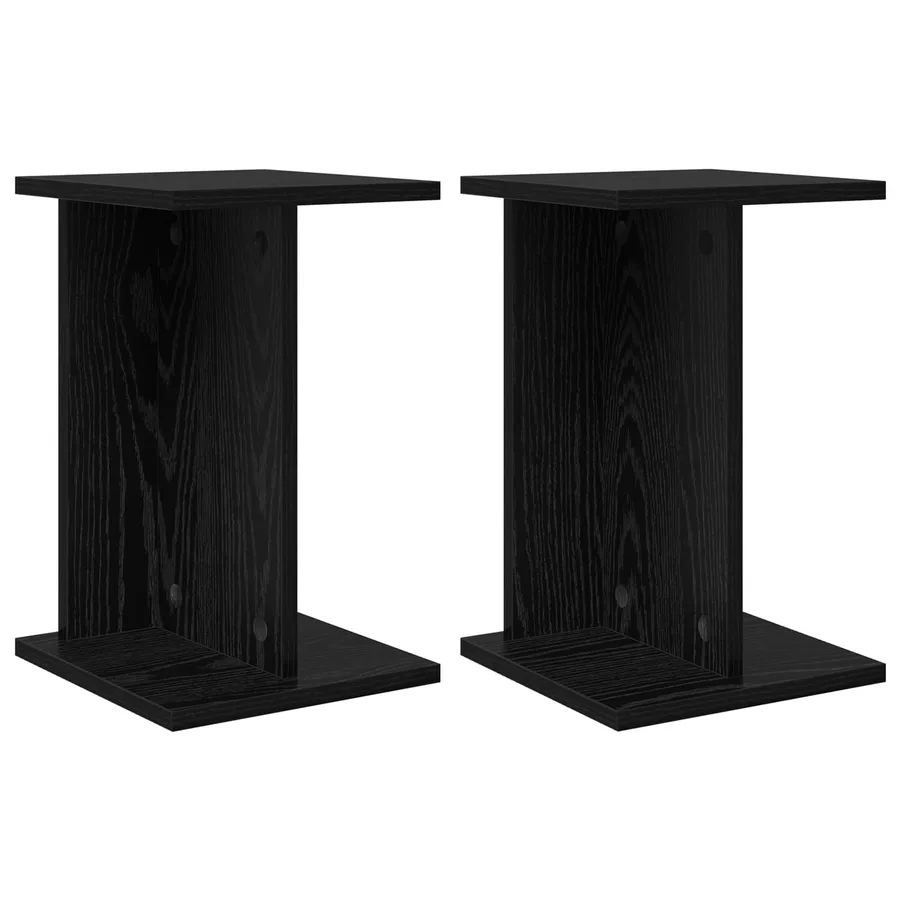 Support de Plante 2 pc Chêne Noir 25 x 25,5 x 40,5 cm - 2
