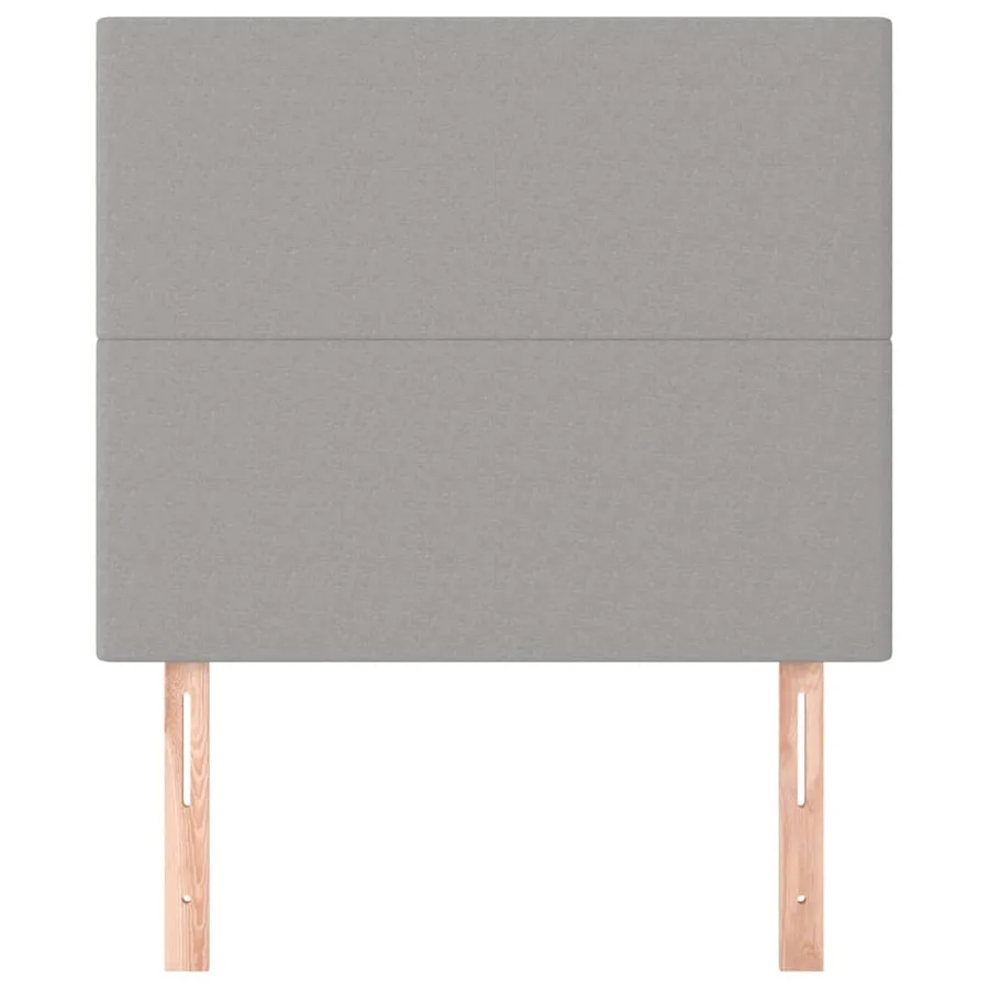 Tête de lit Gris clair 100x5x118/128 cm Tissu - 3
