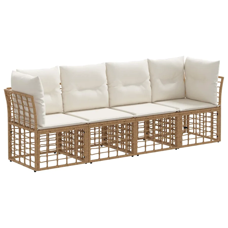 Ensemble de canapés d'extérieur Naturel Polyester - 2
