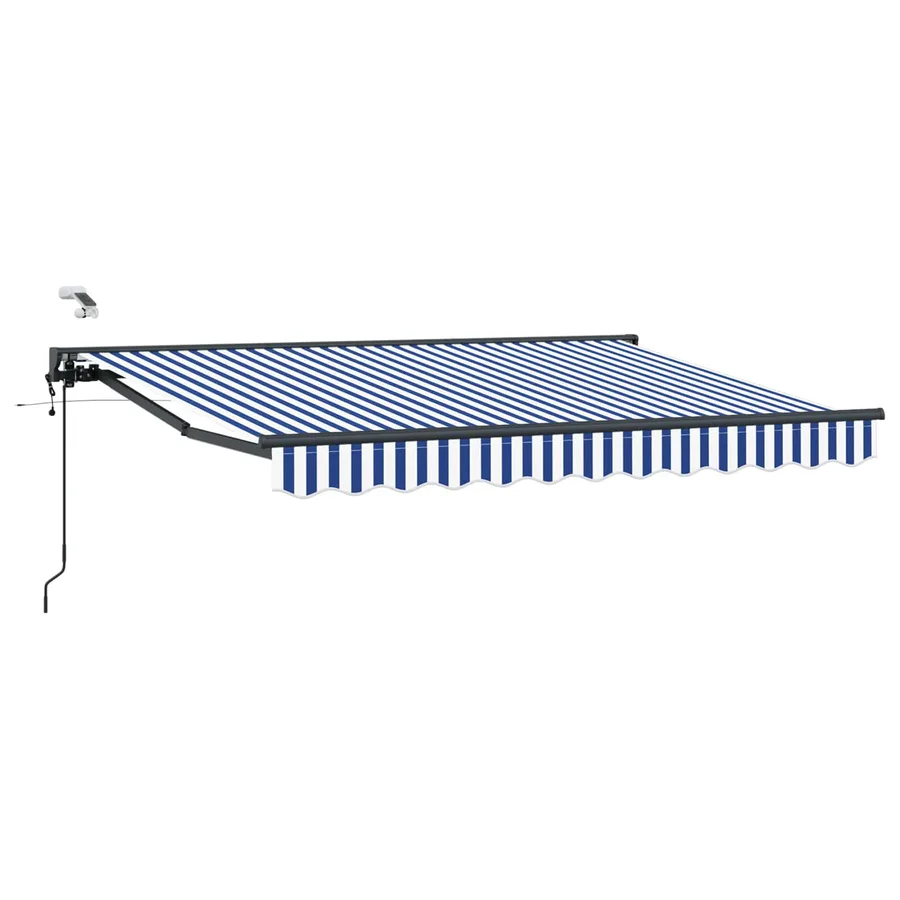 Auvent rétractable électrique Bleu, Blanc, Anthracite 3,5 x 2 m - 2