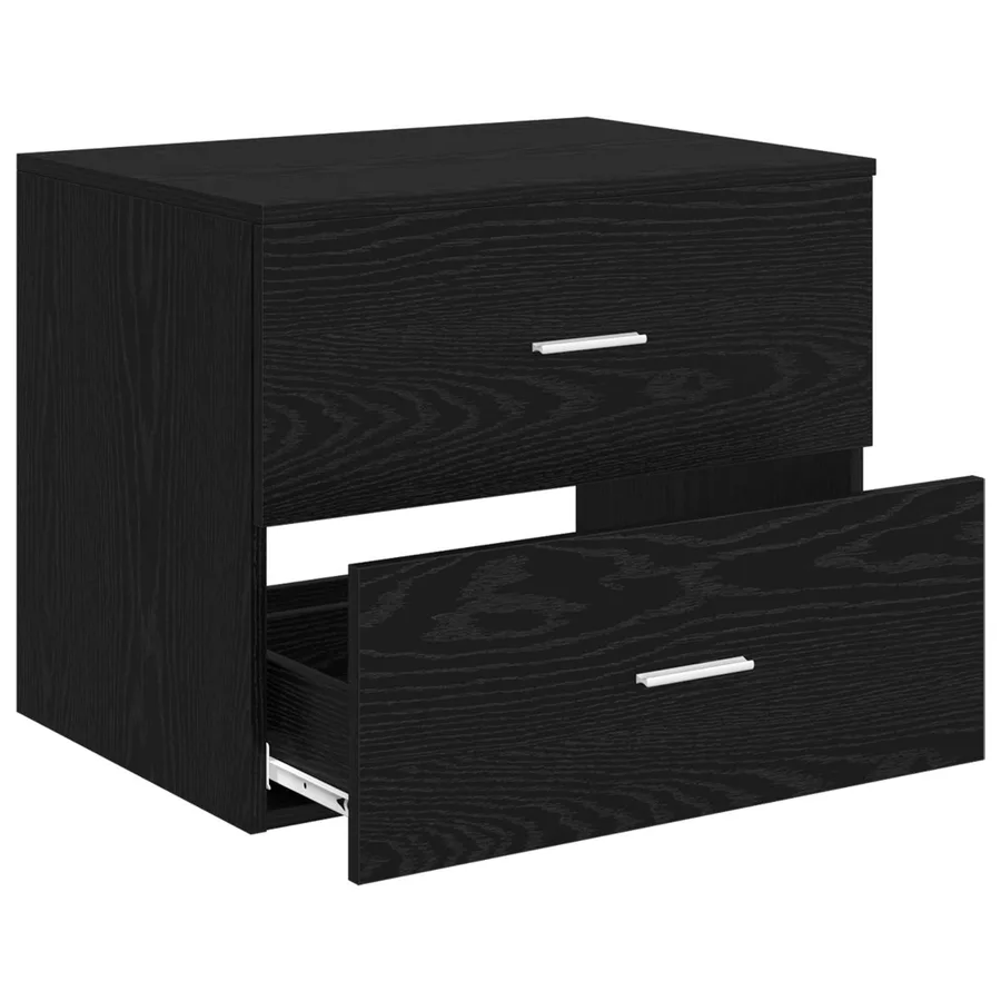 Meuble de Salle de Bain Suspendu Chêne noir 62,5 x 44,5 x 50 cm - 3
