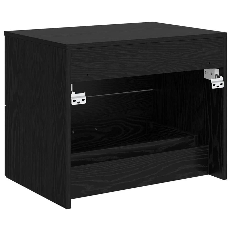 Meuble de Salle de Bain Suspendu Chêne noir 62,5 x 44,5 x 50 cm - 5