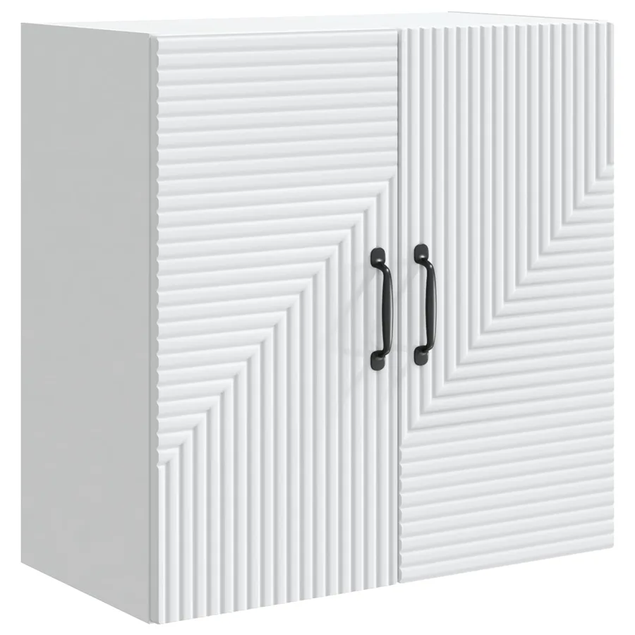 Armoire Murale Blanc 59 x 31 x 60 cm Bois d'ingénierie - 2