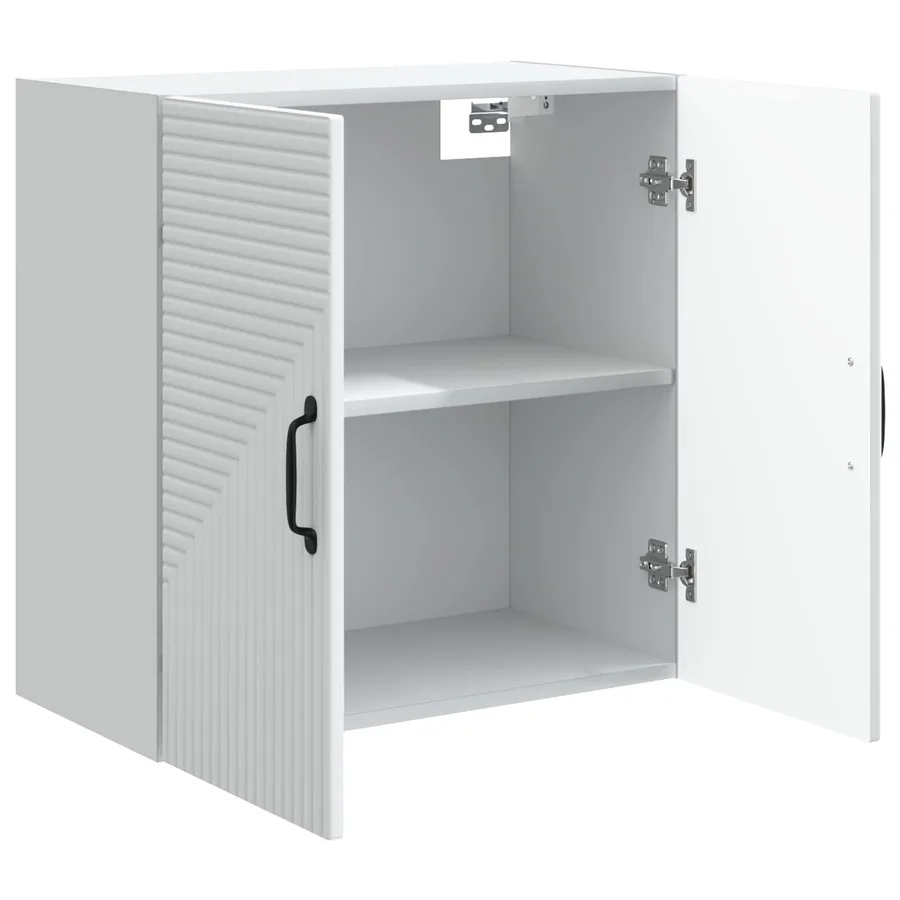 Armoire Murale Blanc 59 x 31 x 60 cm Bois d'ingénierie - 3