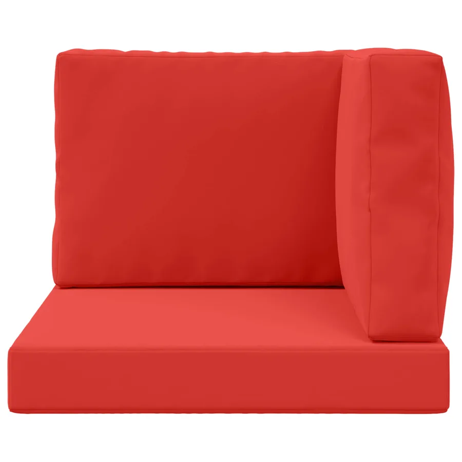 Coussin de canapé d'extérieur 3 pcs Rouge Polyester - 6