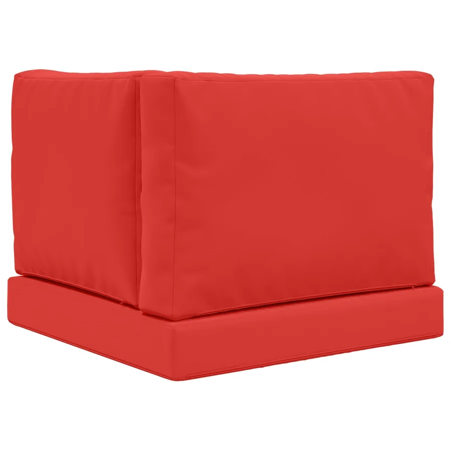 Coussin de canapé d'extérieur 3 pcs Rouge Polyester - 7