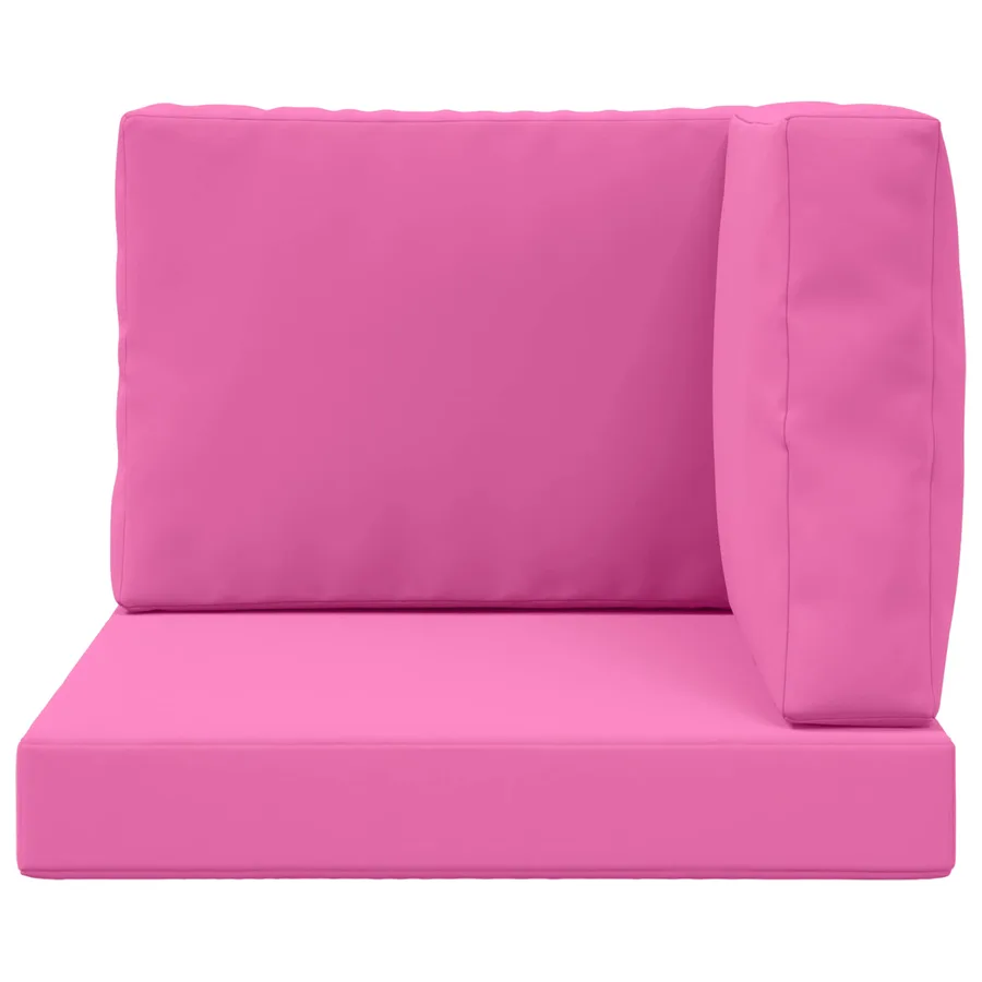 Coussin de canapé d'extérieur 3 pcs Rose Polyester - 6