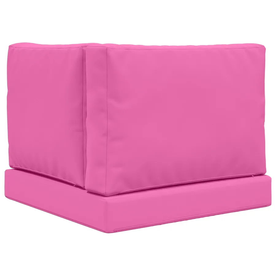 Coussin de canapé d'extérieur 3 pcs Rose Polyester - 7