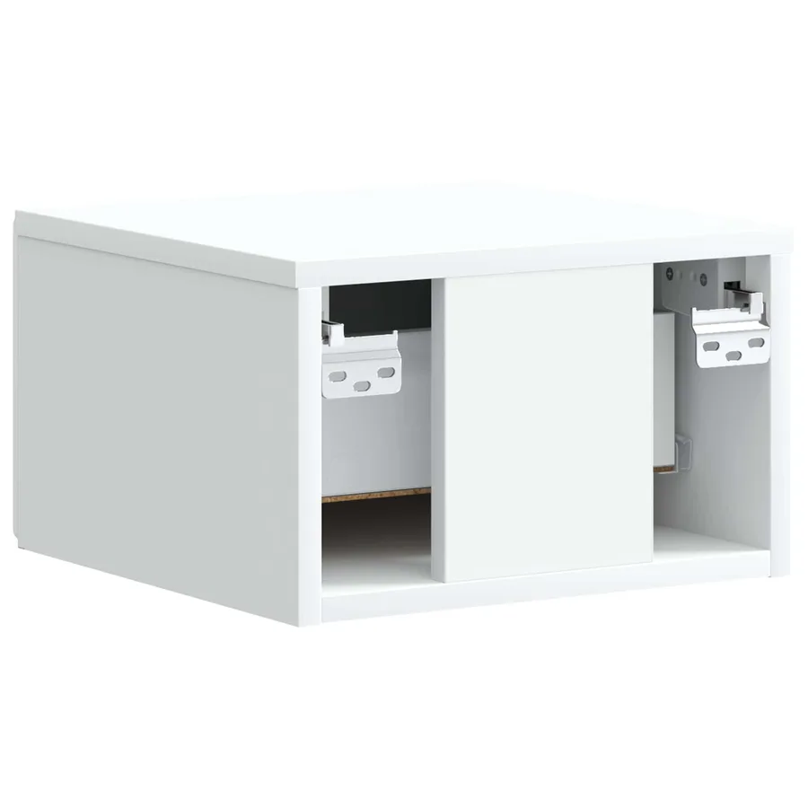 Cabinet de chevet mural 2 pcs Blanc 34,5 x 33 x 20 cm - 9