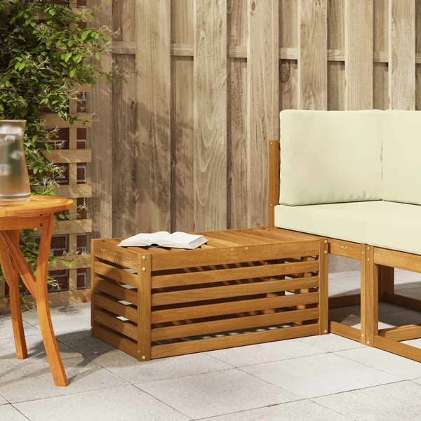 Banc de Jardin Naturel 79 x 43 x 37 cm Bois d'Acacia Massif