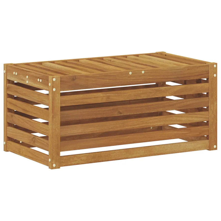 Banc de Jardin Naturel 79 x 43 x 37 cm Bois d'Acacia Massif - 6