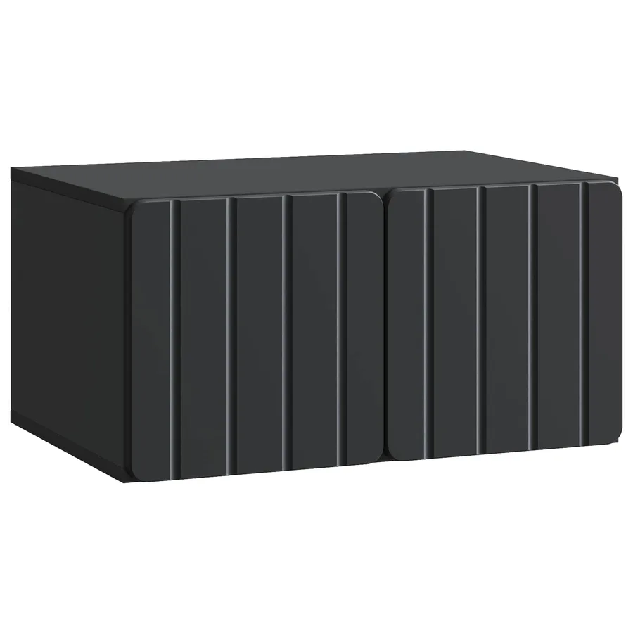 Meuble TV mural 59,5 x 41 x 30 cm Noir Bois d'ingénierie - 2
