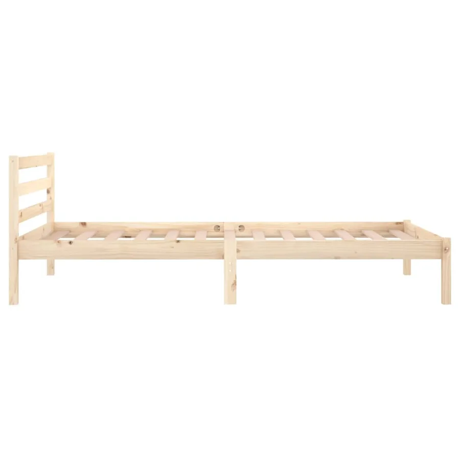 Cadre de lit sans matelas bois massif de pin 100x200 cm - 5