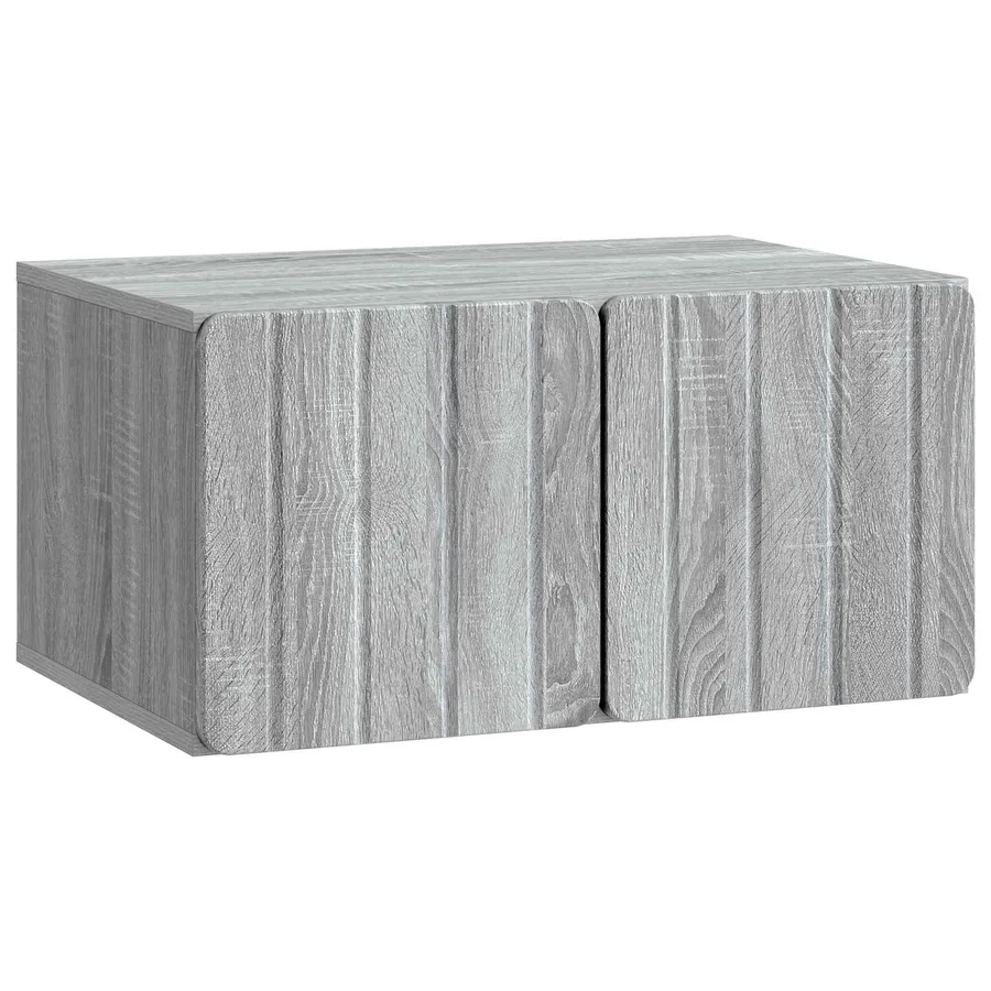 Meuble TV mural 59,5 x 41 x 30 cm Sonoma gris Bois d'ingénierie - 2