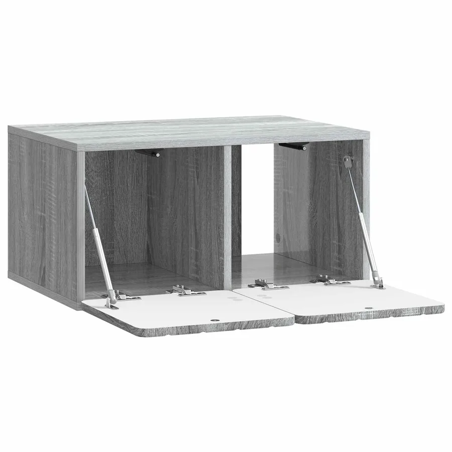 Meuble TV mural 59,5 x 41 x 30 cm Sonoma gris Bois d'ingénierie - 5