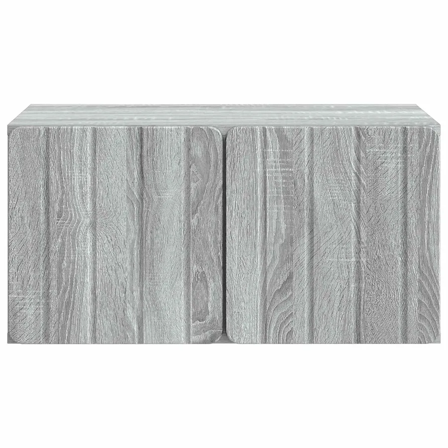 Meuble TV mural 59,5 x 41 x 30 cm Sonoma gris Bois d'ingénierie - 6