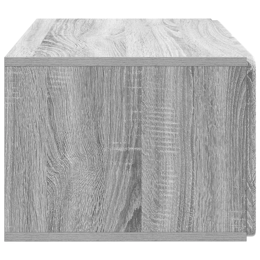 Meuble TV mural 59,5 x 41 x 30 cm Sonoma gris Bois d'ingénierie - 7