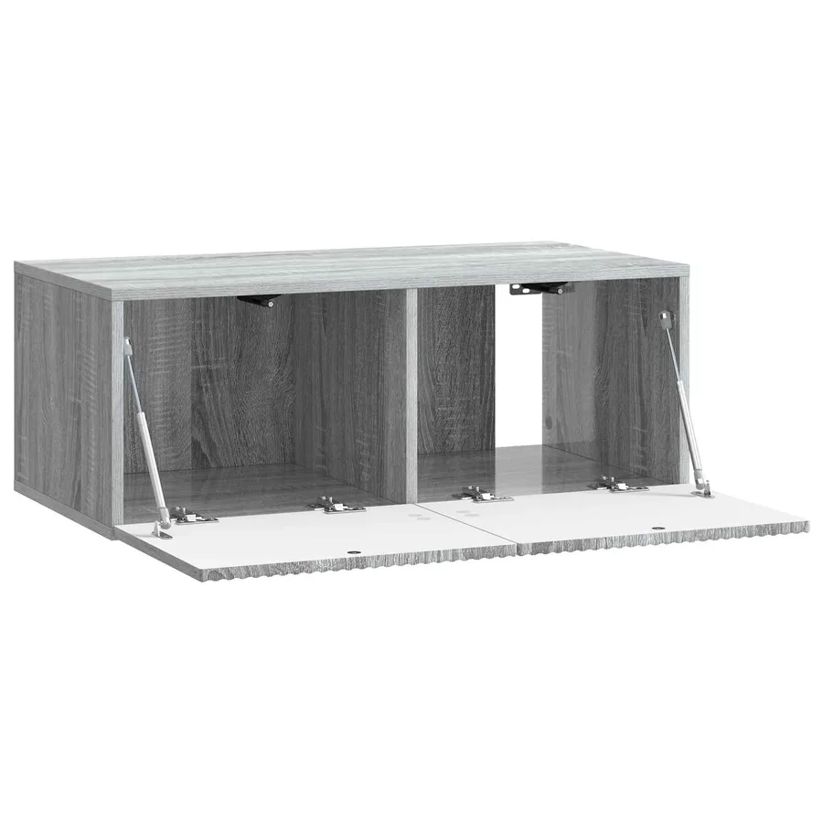 Meuble TV mural Sonoma gris 78,5 x 41 x 30 cm Bois d'ingénierie - 5