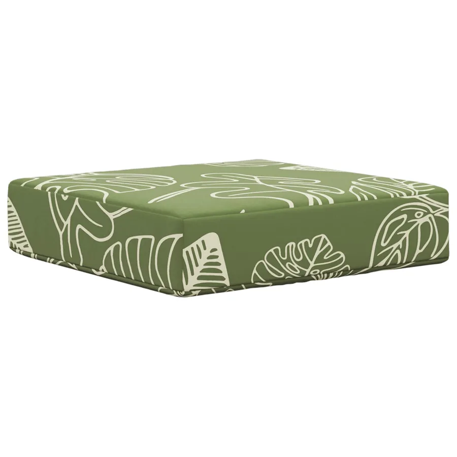 Coussin de Siège d'Extérieur Feuilles Vertes 40 x 40 x 8 cm - 2