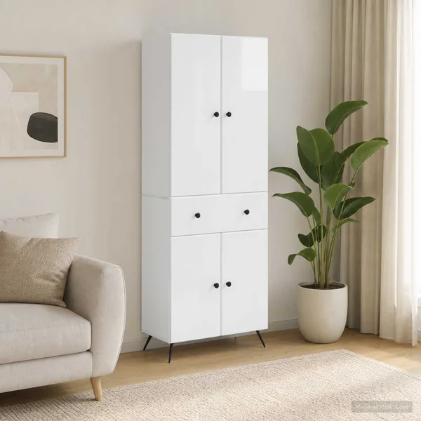 2 pcs Blanc brillant