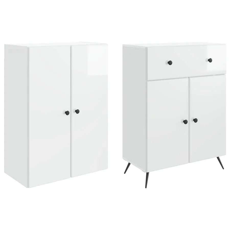2 pcs Blanc brillant - 4
